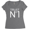 trust no Women's Triblend Scoop T-shirt