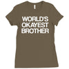 world's okayest brother Ladies Fitted T-Shirt