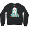scream floral Crewneck Sweatshirt