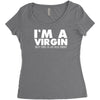 i'm a virgin but this is an old shirt Women's Triblend Scoop T-shirt