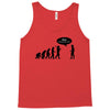 stop following me funny darwins evolution parody mens white t shirt Tank Top