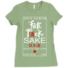Fuck Sake (Black) Ladies Fitted T-Shirt