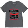 Legends Are Born In May V-Neck Tee
