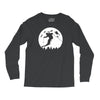 skiier moon moonlight silhouett Long Sleeve Shirts