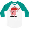marshmallow prend feu 3/4 Sleeve Shirt