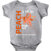 wear peach for  my [you can write any name] Baby Bodysuit