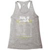 July Girl Facts Cancer Racerback Tank