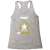 train insaiyan Racerback Tank