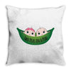 Two Peas In a Pod Twin Babies Throw Pillow