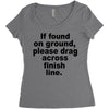 if found on ground please Women's Triblend Scoop T-shirt