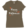 happy halloween Ladies Fitted T-Shirt