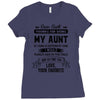 Dear Aunt, Thanks For Being My Aunt Ladies Fitted T-Shirt
