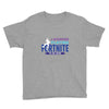 i Stopped Playing Fortnite To Be Here Youth Tee