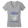 I Don't Need Therapy Just to Go Paragliding Women's V-Neck T-Shirt