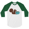 coffe squirrel 3/4 Sleeve Shirt