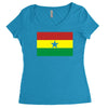 ghana international support your country  sport flag Women's Triblend Scoop T-shirt