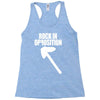 rock in opposition Racerback Tank