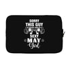 sorry this guy is already taken by a super sexy  may girl Laptop cover