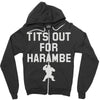 tits out for harambe Zipper Hoodie