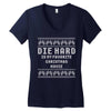 die hard ugly sweater Women's V-Neck T-Shirt