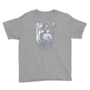 round neck dog wolf Youth Tee