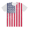 t-rex vintage american flag All Over Women's T-shirt