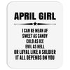Super April Girl Mousepad