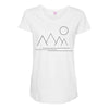 Mountains and Sun Maternity Scoop Neck T-shirt