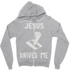 jesus drives me Zipper Hoodie
