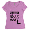 nerdy in a good way Women's Triblend Scoop T-shirt
