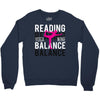 Reading Yoga Wine Balance Crewneck Sweatshirt