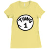 thing 1 Ladies Fitted T-Shirt