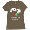 unicorns are overrated Ladies Fitted T-Shirt