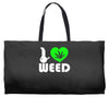 i love weed fun Weekender Totes