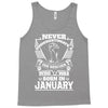 Never Underestimate Dog Rescuer Who Was Born January Tank Top