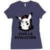 viva la evolucion Ladies Fitted T-Shirt