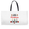first grade christmas crew Weekender Totes