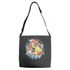 shining splash koi Adjustable Strap Totes