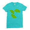 ginkgo leaves Ladies Fitted T-Shirt