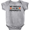 We Sould All Be Feminists Baby Bodysuit