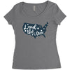 Land That I Love Women's Triblend Scoop T-shirt