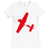 pilot flieger airplane flugzeug extra300 rc flyer Ladies Fitted T-Shirt