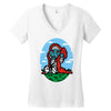 little mummra after a rough day Women's V-Neck T-Shirt