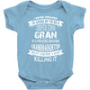 Super Cool Gran Of A Freaking Awesome Granddaughter Baby Onesie