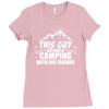 This Guy Loves Camping With His Friend Ladies Fitted T-Shirt