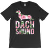 dachshund floral T-Shirt