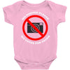 no photos please Baby Onesie
