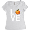love pumpkin Women's Triblend Scoop T-shirt