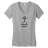 i pooped today Women's V-Neck T-Shirt