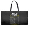 July Girl Facts Cancer Weekender Totes